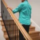 Walking up the stairs